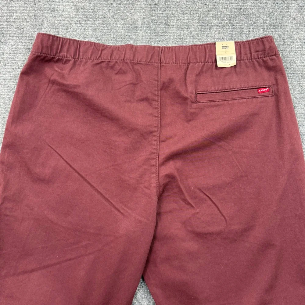 Levi's XX Chino Joggers Size XL Burgundy Stretch Tapered Leg NWT Men's A47610005